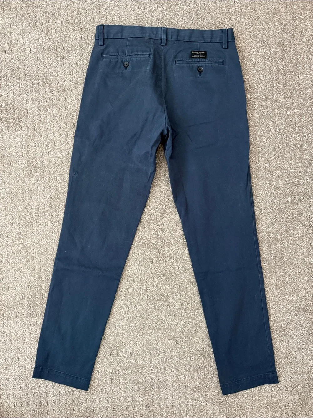 Banana Republic Men's Navy Chinos - Slim Classic